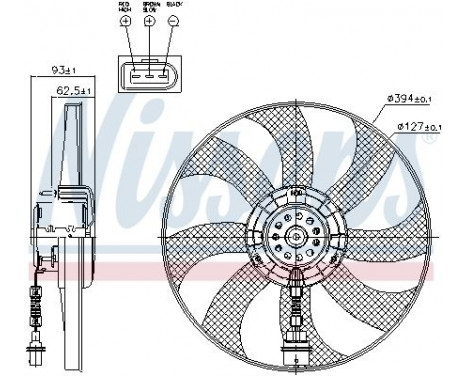 Ventilateur, refroidissement du moteur 85549 Nissens, Image 7