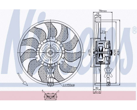 Ventilateur, refroidissement du moteur 85618 Nissens, Image 7