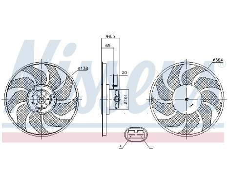 Ventilateur, refroidissement du moteur 85704 Nissens, Image 6