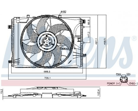 Ventilateur, refroidissement du moteur 85740 Nissens, Image 6