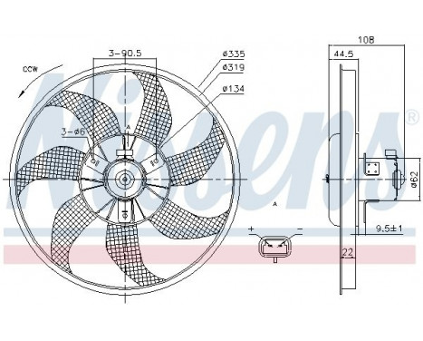 Ventilateur, refroidissement du moteur 85781 Nissens, Image 6