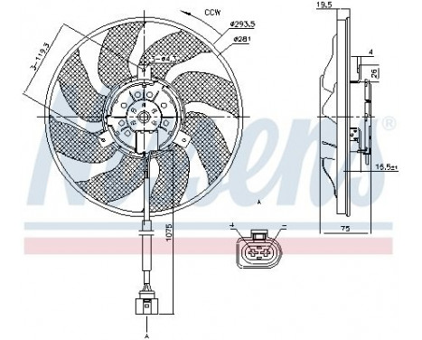 Ventilateur, refroidissement du moteur 85806 Nissens, Image 7