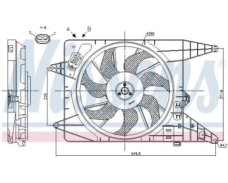 Ventilateur, refroidissement du moteur 85890 Nissens, Image 6