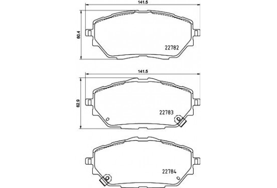 BRAKE PAD SET, DISC BRAKE            8DB 8DB 355 037-761 Hella Pagid GmbH