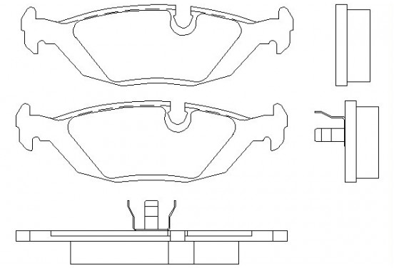 Remblokken set 2067502 Textar