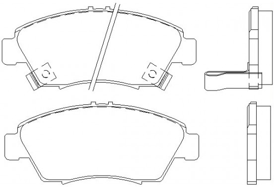 Remblokken set 2169701 Textar