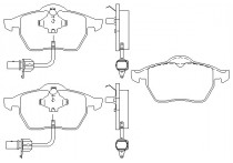 Remblokken set