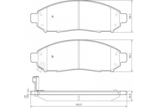 Remblokken set 37518 ABS