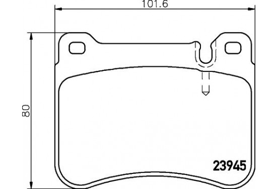 Remblokken set 8DB 355 006-541 Hella Pagid GmbH