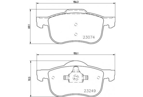 Remblokken set 8DB 355 006-851 Hella Pagid GmbH