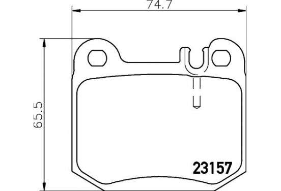 Remblokken set 8DB 355 008-831 Hella Pagid GmbH