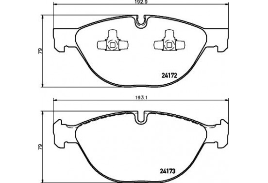 Remblokken set 8DB 355 012-661 Hella Pagid GmbH