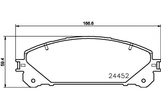 Remblokken set 8DB 355 015-461 Hella Pagid GmbH