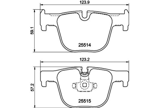 Remblokken set 8DB 355 019-781 Hella Pagid GmbH