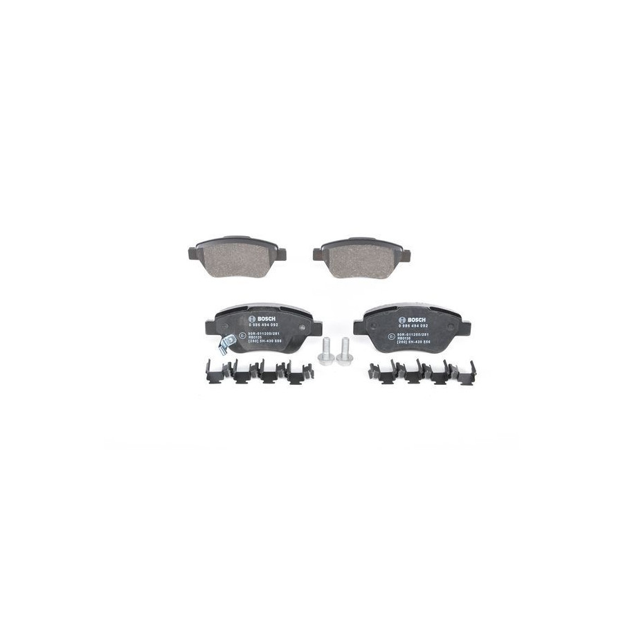 Bosch Remblokken set BP2055 Bosch voor o.a. DACIA, R Bosch Remblokken set BP2055 Bosch voor o.a. DACIA, R