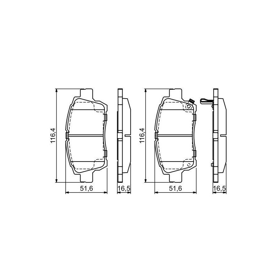 0446547050 TOYOTA pastillas de freno delanteras