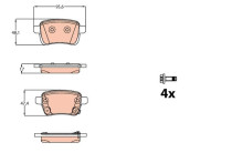 Remblokken set