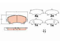 Remblokken set