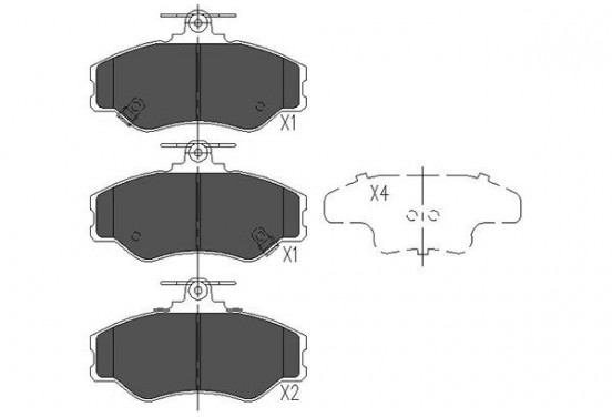 Remblokken set KBP-3002 Kavo parts