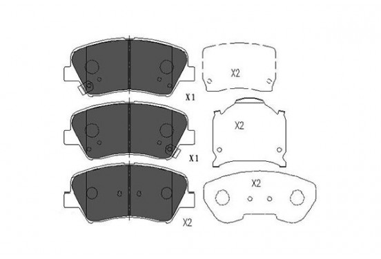 Remblokken set KBP-3030 Kavo parts