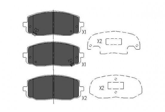 Remblokken set KBP-4006 Kavo parts