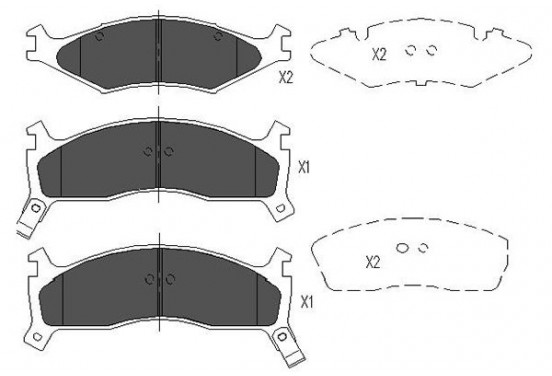 Remblokken set KBP-4008 Kavo parts