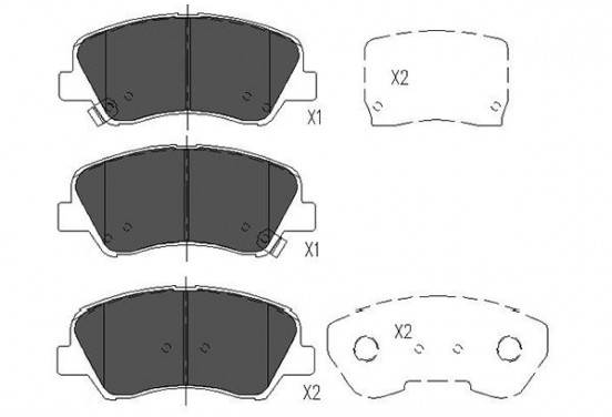 Remblokken set KBP-4023 Kavo parts