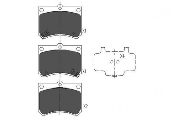 Remblokken set KBP-4502 Kavo parts