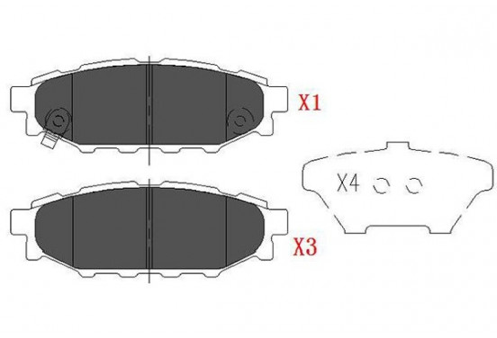 Remblokken set KBP-8005 Kavo parts