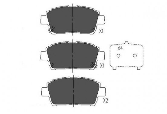 Remblokken set KBP-9009 Kavo parts