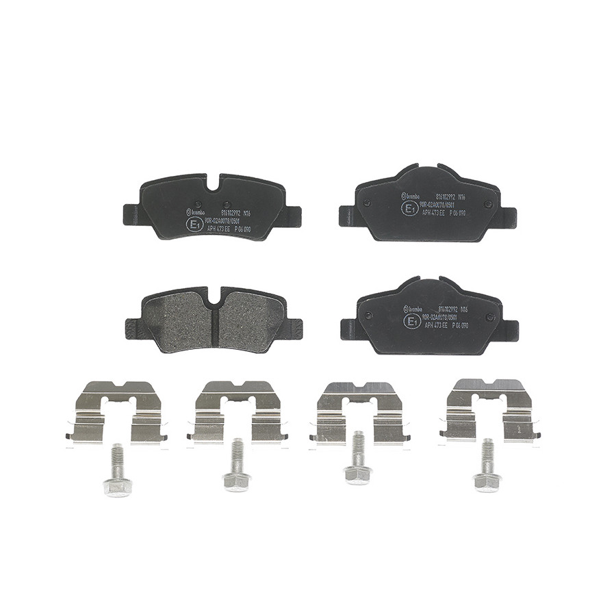 Set remblokken achter BREMBO P 06 101