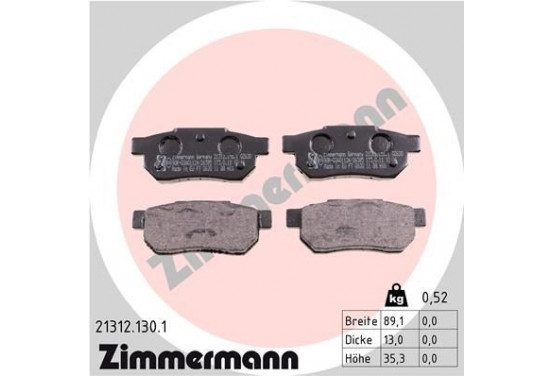 Remblokkenset 21312.130.1 Zimmermann