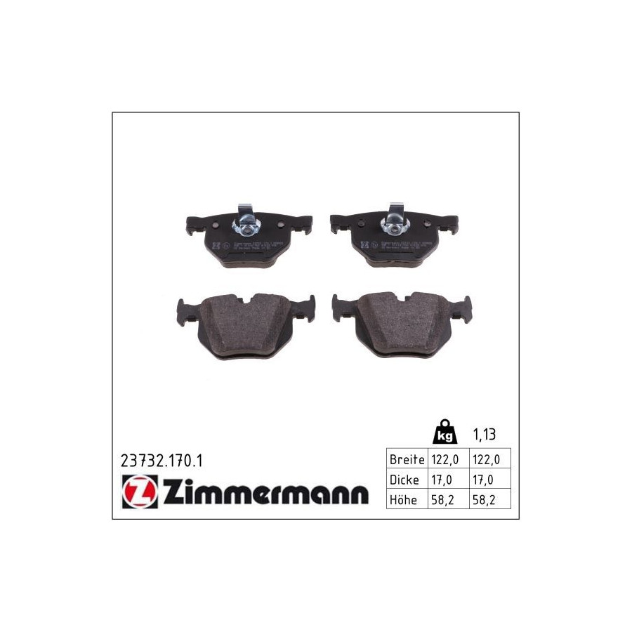 Low dust Keramische remblokken 13.0470-7174.2 ATE voor o.a. BMW | - Remblokken