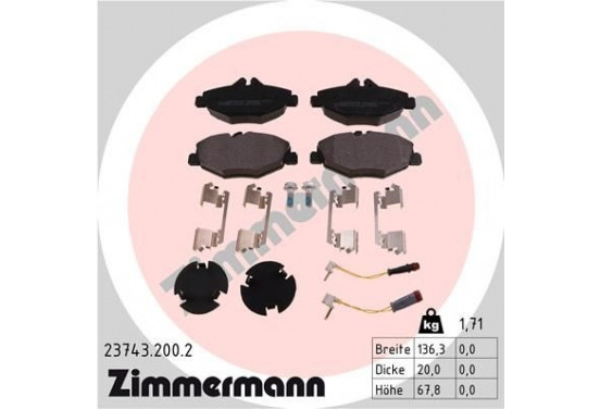 Remblokkenset 23743.200.2 Zimmermann