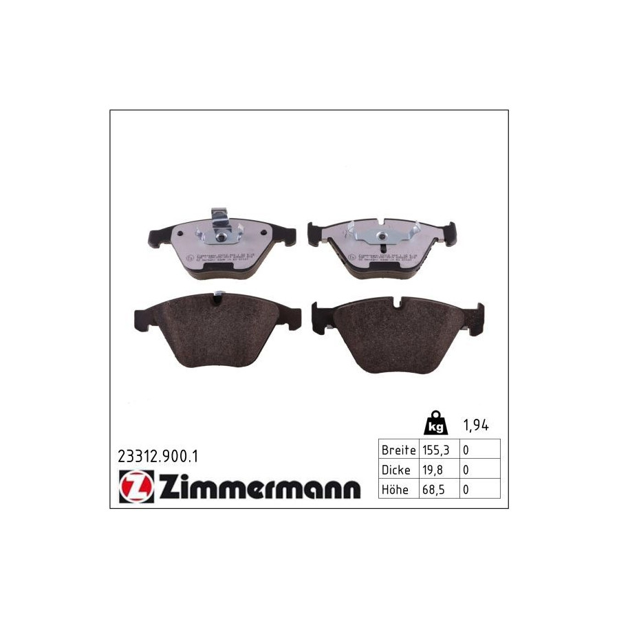 FEBI BILSTEIN Remblokkenset, schijfrem voor o.a. Bmw - 16433, 4027816164333