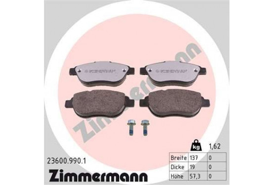 Remblokkenset Low-Dust 23600.990.1 Zimmermann