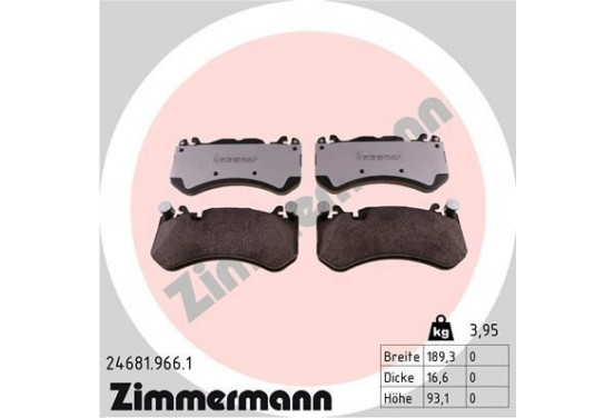 Remblokkenset Low-Dust 24681.966.1 Zimmermann