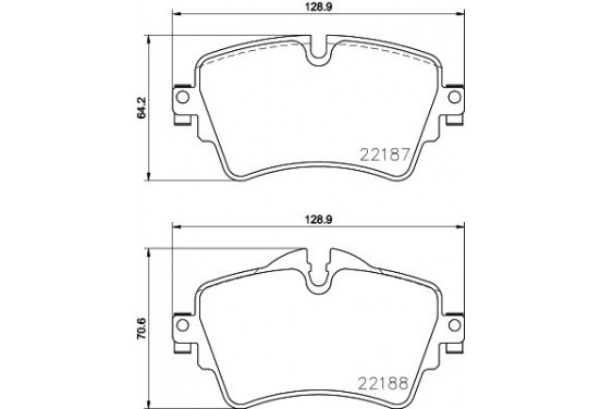 Remblokkenset, schijfrem 8DB 355 023-091 Hella Pagid GmbH