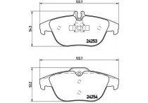 Remblokkenset, schijfrem BREMBO XTRA LINE