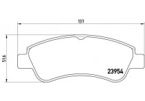 Remblokkenset, schijfrem BREMBO XTRA LINE