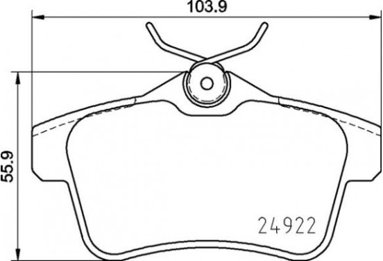 Remblokkenset, schijfrem P 06 102 Brembo