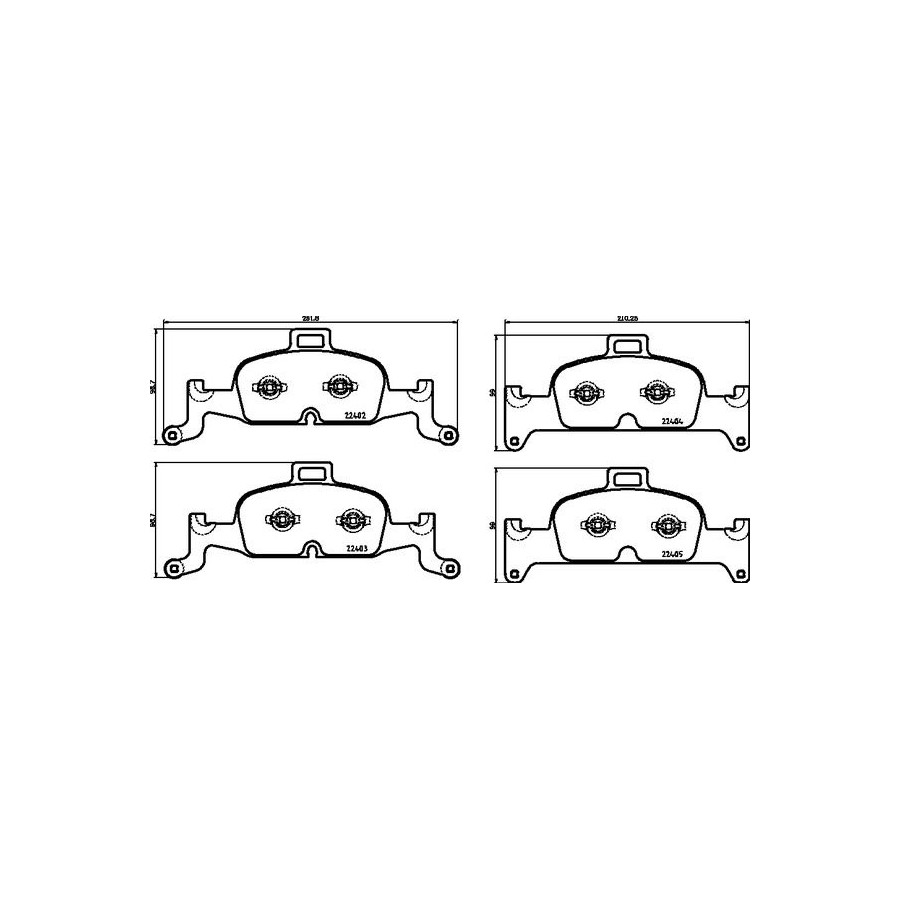 Remblokkenset voor BREMBO P 85 113X