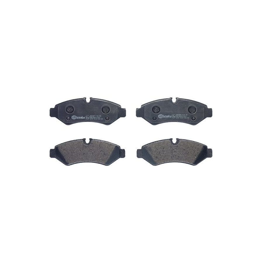 Brembo P 50 136 Schijfremblokken Set - Voor Mercedes-Benz, TRW Systeem, Met Slijtage-indicator Voorbereid