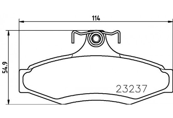 Remblokken set 8DB 355 009-491 Hella Pagid GmbH