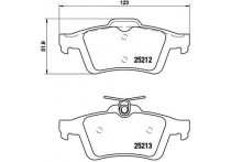 Remblokkenset, schijfrem BREMBO XTRA LINE