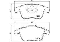 Remblokkenset, schijfrem BREMBO XTRA LINE