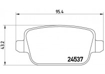 Remblokkenset, schijfrem BREMBO XTRA LINE