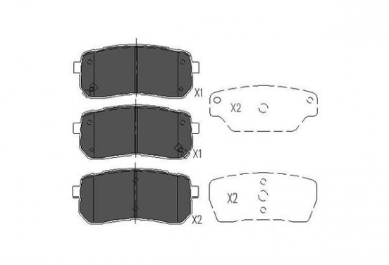 Remblokken set KBP-3026 Kavo parts