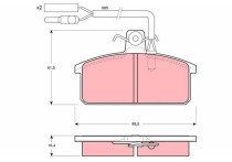 Remblokken set