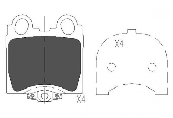 Remblokken set KBP-9066 Kavo parts